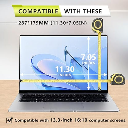[2 Pack] 13.3 Inch Anti Blue Light Screen Protector with Camera Cover Compatible for HP/Dell/Acer/Asus/Samsung/Lenovo/Toshiba/Sony/MSI/LG/Razer Blade, Removable 16:10 Aspect Screen Protector - size: 13.3 Inch (16:10 Aspect Ratio Screen)