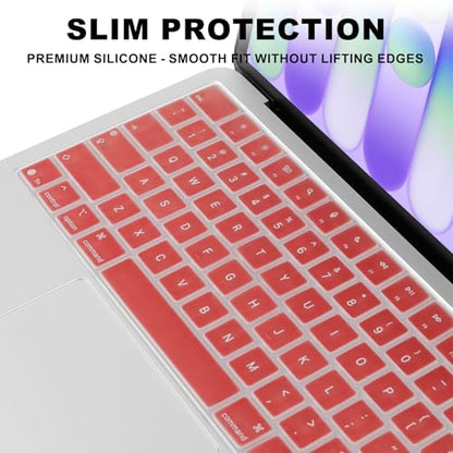 Allinside Keyboard Cover for 2026 MacBook Neo 13-inch A3404 (A18 Pro) & MacBook Air 13"/15" and MacBook Pro 14"/16" (M5 Chip), Premium Silicone Keyboard Protector Skin, US ANSI Layout, Rose Gold - color: Rose Gold