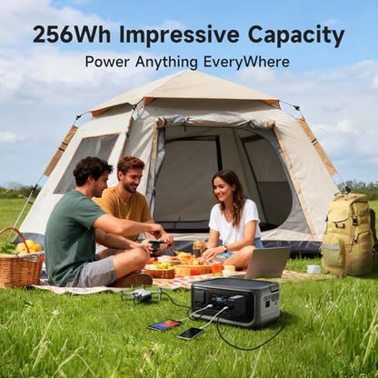 ALLPOWERS VOLIX P300 Portable Power Station 300W (600W Peak), 256Wh LiFePO4 Battery, 2-Hour AC Fast Charge, 100W USB-C, UPS Backup, Solar Generator for Camping, Home Backup, RV, Emergency