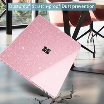 Mektron Glitter Case for 13.8" Microsoft Surface Laptop 8 2026 Fits Surface Laptop 13.8 Inch 7 2024 Cover (Model: 2036),Keyboard Cover +Screen Protector +Dust Plugs, Sparkly Pink - color: Sparkly Pink