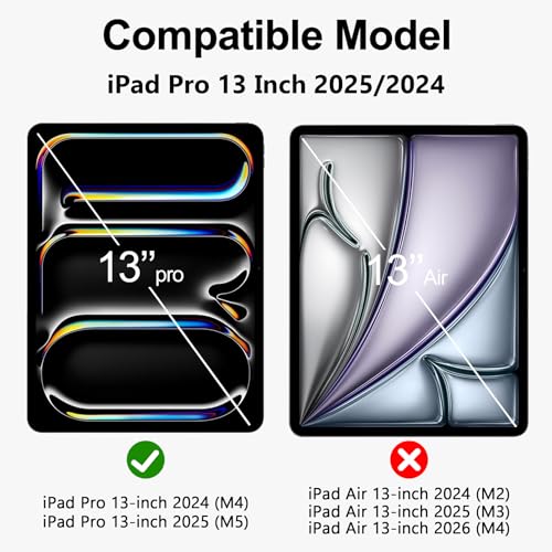 2pcs For iPad Pro 13 " M5/M4 2025/2024 Blue Light Blocking Screen Protector | For iPad Pro (8th/7th generation) anti-blue light, anti-glare, anti-fingerprint, no bubbles, eye protection screen protector - size: iPad Pro 13 Inch (2025/2024 8th/7th Gen)