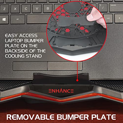 Accessory Power Enhance CRYOGEN 5 Laptop Cooling PAD RED - color: Red