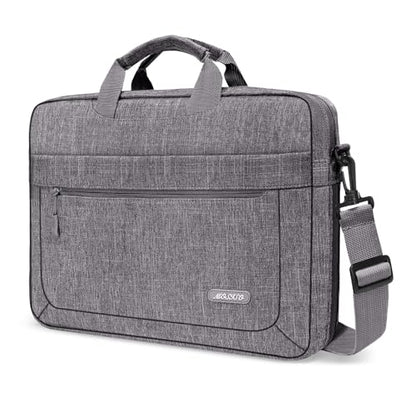 MOSISO Laptop Bag 17.3 inch, 17-17.3 inch Computer Bags | Computer Bags Compatible with MacBook, HP, Dell, Lenovo, Acer, Laptop Messenger Bag with Adjustable Depth at Bottom, Gray - color: Gray, size: 17.3 inch