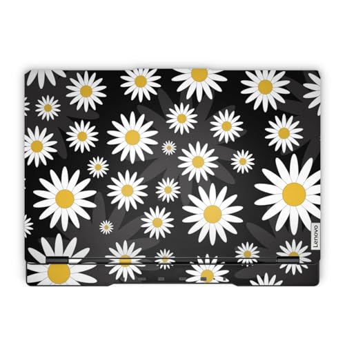 Laptop Skin Compatible with Lenovo Legion 5 Gaming Laptop (15IRX9) 2024 - Daisies - Premium 3M Vinyl Protective Wrap Decal Cover - Easy to Apply | Crafted in the USA - color: Daisies, size: Legion 5 Gaming (15IRX9) 2024 Full Cover Skin, style: Matte Finis