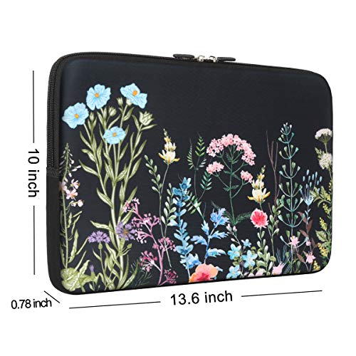 iCasso Laptop Sleeve 13 inch for MacBook Air, Cute Laptop Sleeve Case for MacBook Pro 13-14 Inch, Slim Protective Travel Carrying Case, Computer Bag for Mac Chromebook, HP, Dell, Weeds - color: Weeds