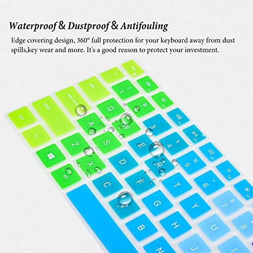 Keyboard Cover for 15.6" Dell 15 Laptop DC15250 DC15255/Inspiron 15 3511 3510 3525 5510 5515 5518,Dell Inspiron 16 & Inspiron 16 Plus 7610 16"/Latitude 3520/Dell Vostro 15 5000 5510 15.6" Skin-Rainbow - color: Rainbow, size: 15.6 Inch