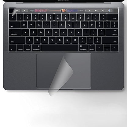 Se7enline Compatible with MacBook Pro 16 inch Touch Bar Cover&Track Pad Protector Protective Film Accessories for Mac Pro 16 inch with Touch bar Touch ID 2019 Released Model A2141, Clear/Transparent - size: 16 inch