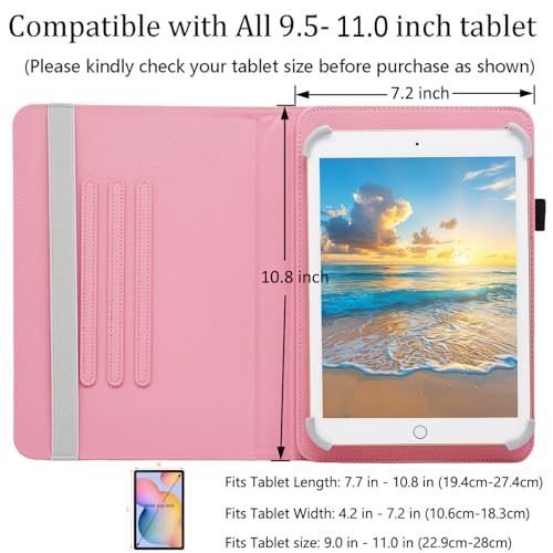 Universal 10 10.1 Inch Android Tablet Case, Dluggs 360 Degree Rotating Multi-Angle Viewing Stand Universal Case Cover for 10 10.1 and All 9.5-10.5 Inch Tablet, Butterfly Bird - color: Butterfly Bird