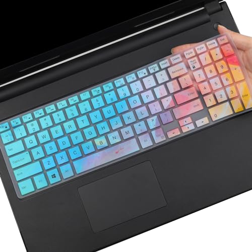 Keyboard Cover for Old Dell Inspiron 15 3000 5000 Series/Inspiron 17 3000 Series/Insprion 17 7786 /Dell G3 3500 3579 3590 3779/Dell G5 15 5500 5505 5587 5590/Dell G7 7590 7790 Series - color: Colorful