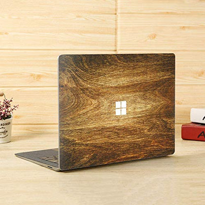 Cover Skin Decal Sticker for 2023 Microsoft Surface Laptop Go 3/ Laptop Go 2/ Laptop Go 12.4", Easy Apply, Anti-Scratch, Residue Free Vinyl Skin [Wood Texture] - color: Wood Texture, size: Surface Laptop Go 3/2/1