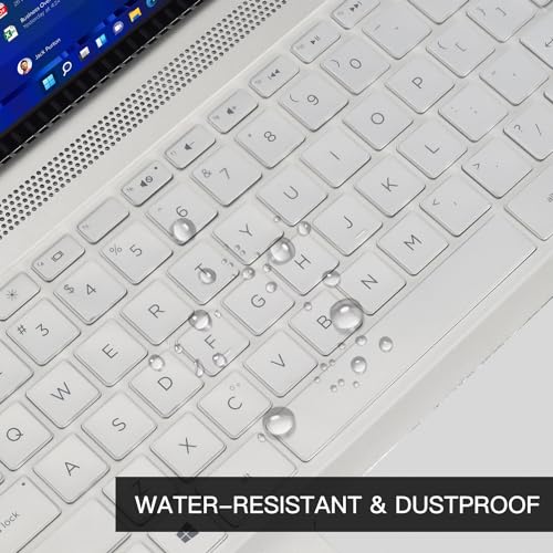 Keyboard Cover for HP 14 Laptop & HP Pavilion x360 14 14-dq 14-fq 14m-ba/cd/dh, HP Ultrabook 14, 14-CF 14-dq0040nr 14-dq0052dx 14-dq0762dx dq0760dx 14-dq5043cl 14-dq0055dx 14-fq1025nr/fq0033dx -Clear - color: Clear
