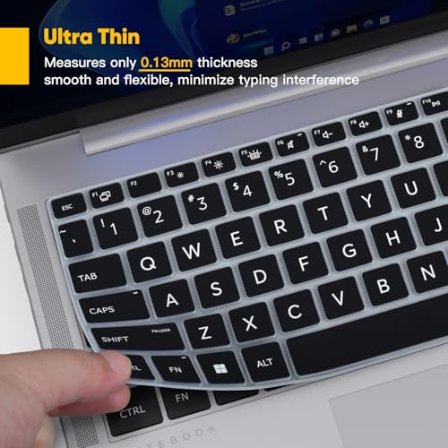 Keyboard Cover Skin for 2026 2025 HP EliteBook 6/8 G1q G1i G1a G1aN G1ah 14", HP EliteBook 1040 640 645 G11 14 Laptop Protector Accessories(NOT FIT EliteBook Ultra 14 & EliteBook 640 645 G8/G9/G10) - color: Black