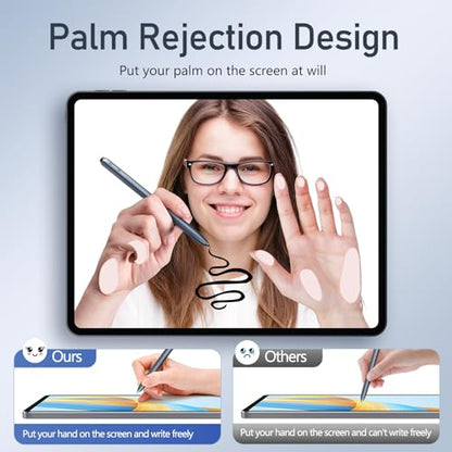 IP151 EMR Stylus Pen with Digital Eraser + 3 Replacement Tips | 4096 Pressure Level Sensitivity&Palm Rejection, Compatible with Remarkable/Kindle Scribe/Wacom Tablets/Samsung/Boox EMR Devices