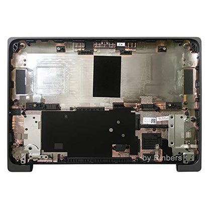 Laptop Lower Bottom Case Base Cover Enclosure Chassis with Rubber Feet for HP Chromebook 11 11A G8 EE TPN-Q232 TPN-Q235 L89764-001 - color: Bottom Base Cover L89764-001