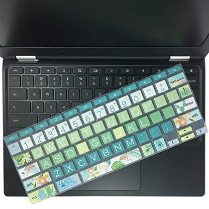Silicon Keyboard Cover for 11.6" Lenovo Chromebook C330 C340, Flex 11, 100e 300e 500e N20 N21 N22 N23, 14" N42 N42-20, Flamingo - color: Flamingo