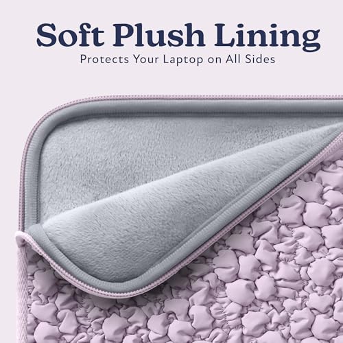 Vandel Puffy Laptop Sleeve Case, 13-14 inch Laptop Sleeve Bag Case 13.3 Inch, Compatible with MacBook Air/Pro 13/Pro 14/iPad Pro 12.9, HP Dell ASUS Computer Bag Cover, Lilac Scrunch - color: e. Lilac Scrunch