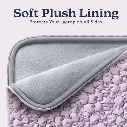 Vandel Puffy Laptop Sleeve Case, 13-14 inch Laptop Sleeve Bag Case 13.3 Inch, Compatible with MacBook Air/Pro 13/Pro 14/iPad Pro 12.9, HP Dell ASUS Computer Bag Cover, Lilac Scrunch - color: e. Lilac Scrunch