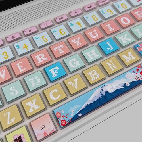 Keyboard Cover for 15.6" HP ProBook 450 G8 G9 G10 / ProBook 455 G8 G9 G10 /ProBook 650 G8/HP Zbook Power G8 G9, Cute Keyboard Skin, Sakura - color: Sakura