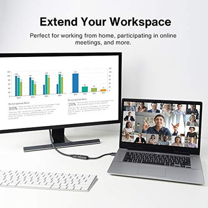 IVANKY Active DisplayPort to HDMI Adapter 4K@60Hz,Unidirectional DP to HDMI | DP 1.2 to HDMI 2.0, Male to Female, 4K@60Hz, HDCP 2.2 3D Video Converter Supports Desktop, AMD/NVIDIA, Monitor, TV, Projector - size: 4K