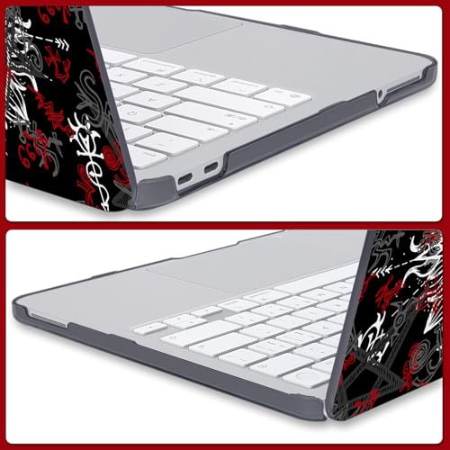 Gothic Pattern Black Case for 2026 MacBook Neo 13 Inch A18 Pro A3404 | Lightweight Anti-Scratch Hard Shell. 5-in-1 Kit Included. Perfect for Students & Travel. Fits A3404 Only. Not for Air/Pro 13" - color: Gothic