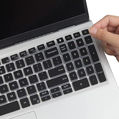 Keyboard Cover for 15.6 17.3 Dell Inspiron 15 17 5501 5502 5505 5508 5584 5590 5593 5598 7000 7500 7590 7591 7501 7506 7706 7790 Vostro 3501 3502 3505 5501 5502, 7590 5590, Inspiron 15 3000 5000 7000 - color: Black
