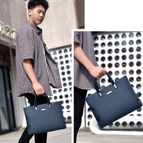 Portable Men Laptop Bag With Handles Zippers Handbag Supplies For Business Case Bag
