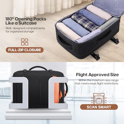 7 Piece Luggage Sets with Premium YKK Zipper, 20/24/28in PC Hardside Suitcase With Spinner Wheels, Luggage Airline Approved, Durable Suitcase Sets with TSA Locks for Travel - color: Black, size: 7 piece set (20/24/28inch)