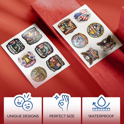 250 Pcs United States 250th Anniversary Stickers – 250 Unique Designs USA Vinyl Decals, Waterproof Stickers for Laptop, Water Bottle, Phone, Luggage, Scrapbook & Independence Day Celebration - color: 250th Anniversary Stickers, size: 250 Pcs