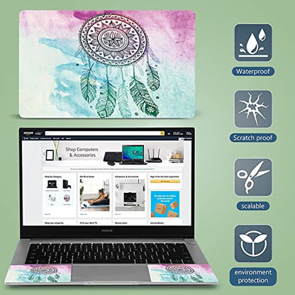 Dream Catcher 11.6 13.3 14 15 15.6 inches Laptop Skin Sticker Reusable Protector Cover for Laptop Notebook FY-NEK-18 - color: Fy-nek-18