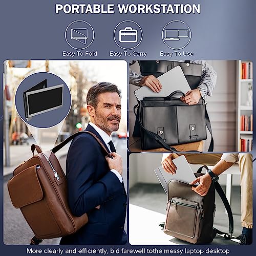 12'' Portable Monitor for Laptop Screen Extender for 13.3'' MacBook, Designed for MacBook Screen Extender FHD 1080P IPS Display Plug and Play P1M - style: Dual-13.3mac