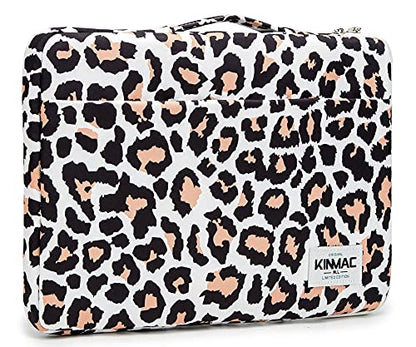 Kinmac 360deg Protective Water Resistant Laptop Case Bag Sleeve with Handle (Leopard-Pink, 12 inch-13.3 inch) - color: Leopard-Pink, size: 12 inch-13.3 inch