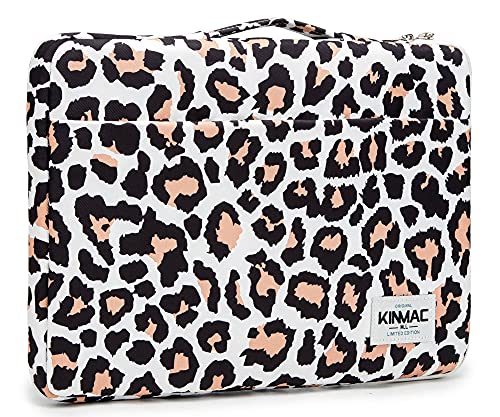 Kinmac 360deg Protective Water Resistant Laptop Case Bag Sleeve with Handle (Leopard-Pink, 12 inch-13.3 inch) - color: Leopard-Pink, size: 12 inch-13.3 inch