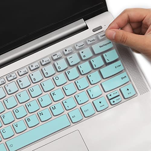 Keyboard Cover for Lenovo IdeaPad Flex 5 5i 14" 2-in-1, Ideapad 5 5i 14", Ideapad Pro 5/Pro 5i 14", Lenovo Yoga 5i 7i 14, Lenovo Slim 7 9 14", IdeaPad Slim 5 5i 7 7i 14", ThinkBook 14 14s G2 G3 - color: MintGreen
