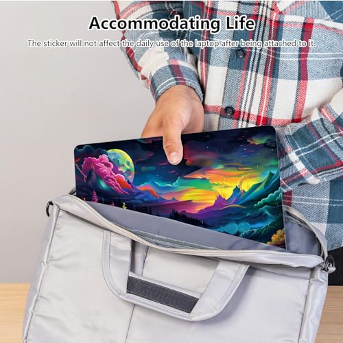 Universal Laptop Skin Sticker with 2 Wrist Pad Skins, Waterproof Scratch Resistant Vinyl Laptop Cover Decal, Cut to Fit for 11–15.6 Inch MacBook HP Dell Lenovo, Lake of Secrets - color: Lake Of Secrets