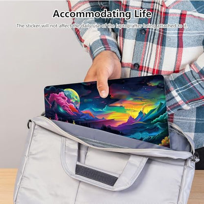 Universal Laptop Skin Sticker with 2 Wrist Pad Skins, Waterproof Scratch Resistant Vinyl Laptop Cover Decal, Cut to Fit for 11–15.6 Inch MacBook HP Dell Lenovo, Lake of Secrets - color: Lake Of Secrets