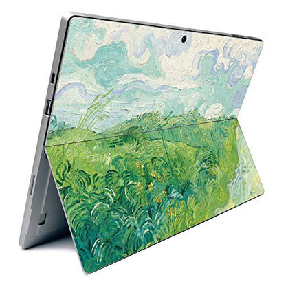 MightySkins Skin for Microsoft Surface Pro 7 - Green Wheat Fields | Protective, Durable, and Unique Vinyl Decal Wrap Cover | Easy to Apply, Remove, and Change Styles | Made in The USA - color: Green Wheat Fields