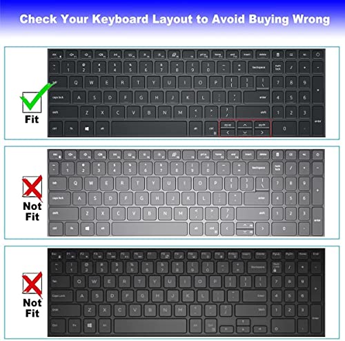 MUBUY Keyboard Cover for Dell Inspiron 15 15.6" 17.3" 3501 3505 5501 5502 5505 5508 5584 5590 5593 5598 7590 7591 7501 7506 7706 7790, Inspiron 3000 5000 7000 Keyboard Cover -Colorful - color: Colorful