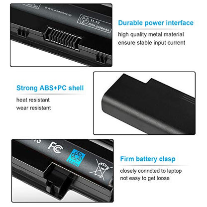 New 11.1V 48Wh J1KND Battery Compatible with Dell Inspiron 15R N5010 N5110 N5030 N5040 N5050 14R N4010 N4110 N4050 13R N3010 N3110 17R N7010 N7110 M5110 M4110 M501 M503 TKV2V 4T7JN W7H3N 04YRJH 06P6PN - size: 48Wh J1KND 11.1V