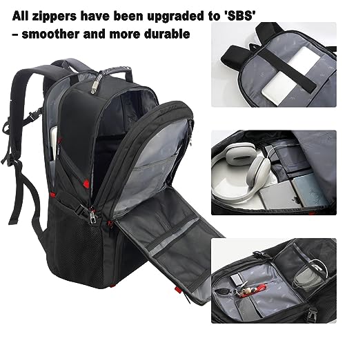 YAMTION Boys School Backpack with Shoe Compartment,Gym Backpack with 17.3in Laptop Compartment for Men Women,Teens Bookbag College Students Travel Mochilas Escolares para Adolescentes - size: 17.3in