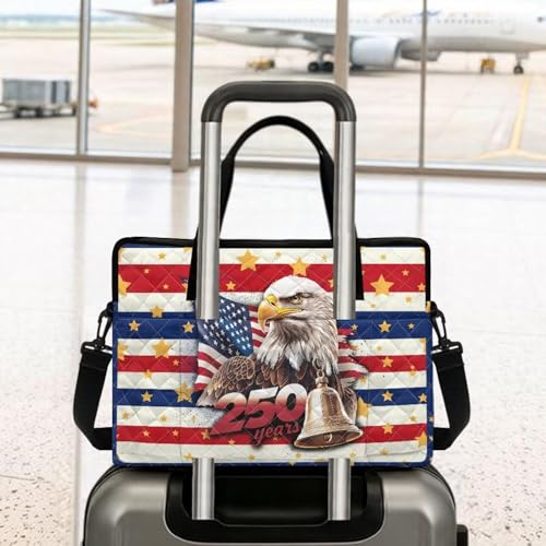 Laptop Sleeve, Laptop Cover with Adjustable Strap Computer Bag Tablet Notebook Sleeves Handbag Messenger Briefcase - color: Us 250 Years