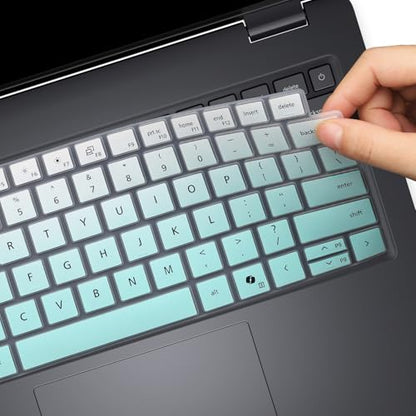 Keyboard Cover for Dell Pro 14 PC14250 PC14255, Dell Pro 14 Plus PB14250 PB14255 & Dell Pro Max 14 MC14250 14" (NOT FIT Dell Pro 14/Pro Max 14 Premium, Pro 3/5/7, Pro Education/Rugged/Essential 14) - color: OmbreMint