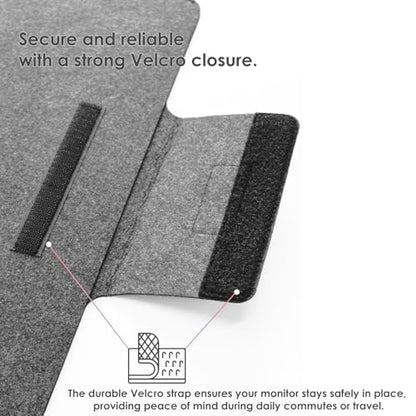Kado 15.6 Inch Portable Monitor Protective Sleeve Carrying Bag 15.55"x9.25" | For Sceptre Kado MNN KYY InnoView Yxk ForHelp AYY VisionOwl Yodoit Uperfect ViewSonic ASUS Dell Lenovo 15.6" Portable Display