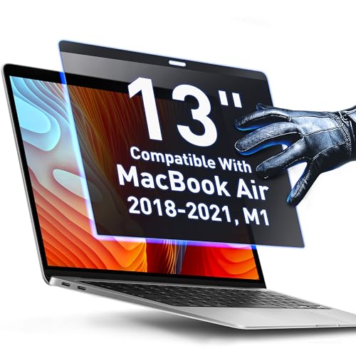Magnetic Privacy Screen Compatible with MacBook Air 13" 2018, 2019, 2020, 2021, M1 Anti-Blue Light Laptop Screen Protector Filter Blue Light Blocking Filter - size: [1 Pack] For MacBook Air 13" (2018-2021)