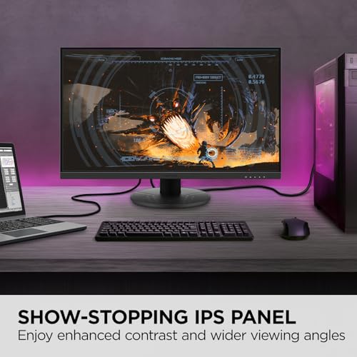 ViewSonic VX2716A 27 Inch 1080p Gaming Monitor, IPS Display with 120Hz and 1ms for Smooth Home Entertainment, DisplayPort, USB-C, and HDMI Inputs - size: 27-Inch