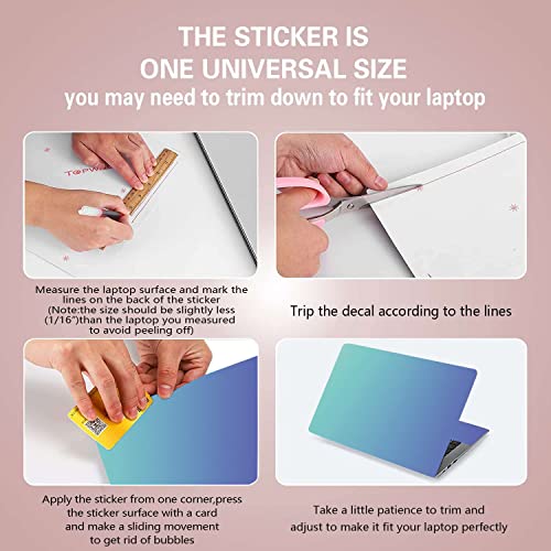 Laptop Notebook Skin Sticker Cover Decal Fits 12 13 13.3 14 15 15.4 15.6 inch Laptop Protector Notebook PC | Easy to Apply, Remove and Change Styles (NEK-34) - color: NEK-34