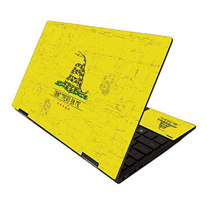 MightySkins Skin for HP Envy x360 13" (2020) - Dont Tread | Protective, Durable, and Unique Vinyl Decal wrap Cover | Easy to Apply, Remove, and Change Styles | Made in The USA - color: Dont Tread