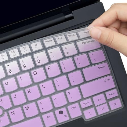 Keyboard Cover for Lenovo Thinkpad L14 Gen 5 /Thinkpad P14s Gen 5 / Thinkpad T14 Gen 5 /Thinkpad T14s Gen 6 14 Inch Laptop, US English Layout Keyboard Cover Skin Protector-OmbrePurlple - color: OmbrePurlple