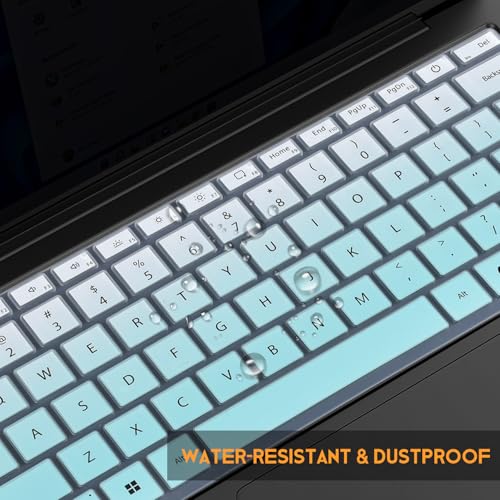 Keyboard Cover for 2026-2024 Microsoft Surface Laptop 8/7(7th Edition) 13.8 & 15 inch, Surface Laptop Accessories Ultra Thin Keyboard Protective Skin -Ombre Mint - color: Ombre Mint