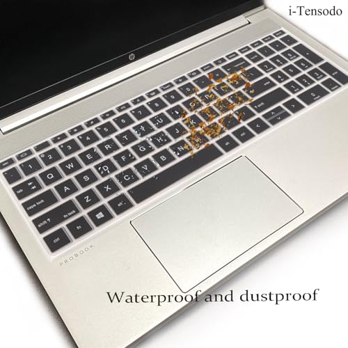 Keyboard Cover for 15.6" HP ProBook 450 G8 G9 G10/HP ProBook 455 G8 G9 G10/HP ProBook 650 G8/HP Zbook Power G8 G9, New HP ProBook 15.6'' Keyboard Skin(NOT fit HP ProBook 450/455/650 G6 G7) Black - color: Black