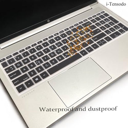 Keyboard Cover for 15.6" HP ProBook 450 G8 G9 G10/HP ProBook 455 G8 G9 G10/HP ProBook 650 G8/HP Zbook Power G8 G9, New HP ProBook 15.6'' Keyboard Skin(NOT fit HP ProBook 450/455/650 G6 G7) Black - color: Black